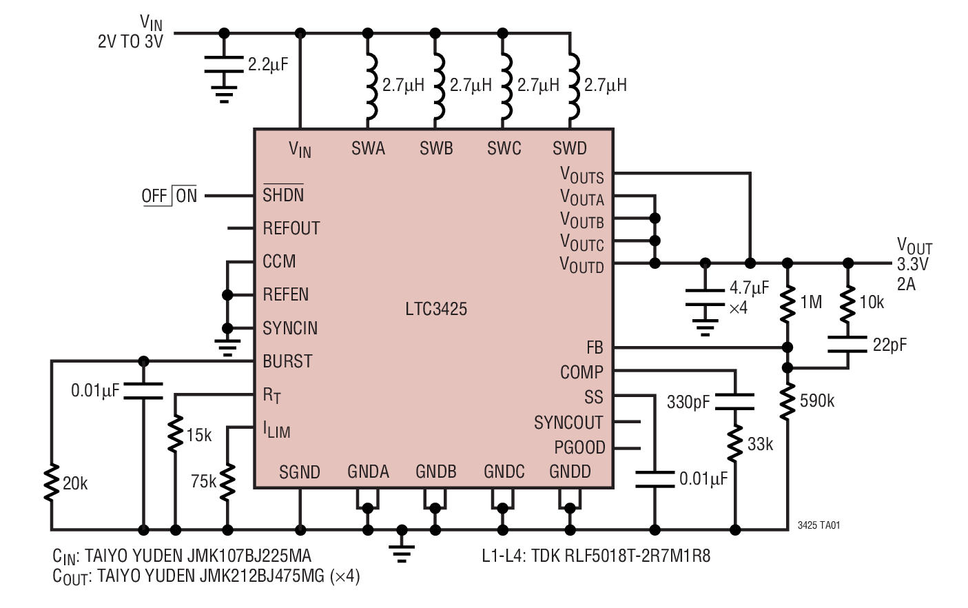 LTC3425Ӧͼһ